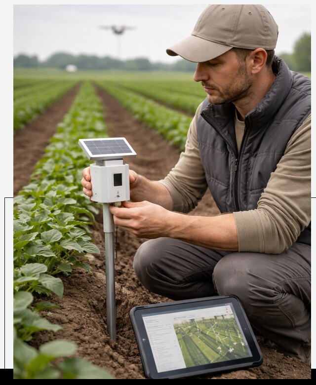 IoT мониторинг сельскохозяйственных полей и контроля в Тамбове